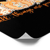 With God All Things Are Ssible Fall Pumpkin Patter Poster (Hoek)