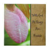 With God All Things Possible Inspirational  Tegeltje (Voorkant)