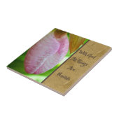 With God All Things Possible Inspirational  Tegeltje (Zijkant)