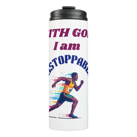 With God, I'm Unstoppable Thermosbeker (Voorkant)