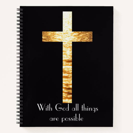 With God Spiral Notebook Journal Notitieboek (Voorkant)