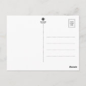 With Gratitude Grateful for You Typogrpahy Briefkaart (Achterkant)