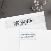 With Gratitude | Wedding Thank You Return Address