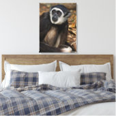 With-Hand Gibbon (Hylobates Lar), Monkeyland Canvas Afdruk (Insitu (Slaapkamer))