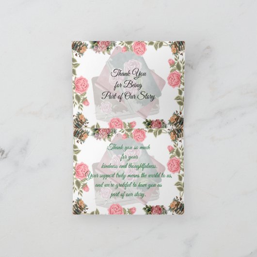 With Heartfelt Thanks Bedankkaart (Binnen)