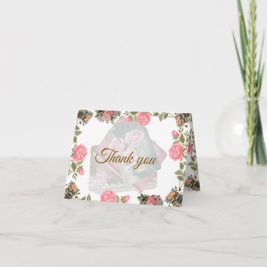 With Heartfelt Thanks Bedankkaart (Voorkant)