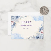 With Heartfelt Thanks Notitiekaartje (Voorkant / Achterkant in situ)