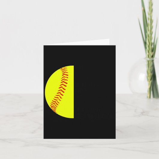 With Jesus In Her Heart And A Softball She Is Unst Kaart (Voorkant)