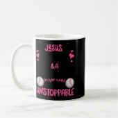 With Jesus In Her Heart And A Softball She Is Unst Koffiemok (Links)