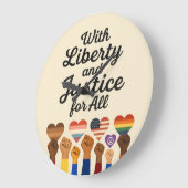 With Liberty and Justice for All Protest Freedom Grote Klok (Hoek)