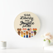 With Liberty and Justice for All Protest Freedom Grote Klok (Huis)