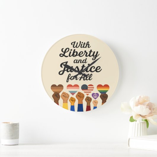 With Liberty and Justice for All Protest Freedom Grote Klok (Huis)