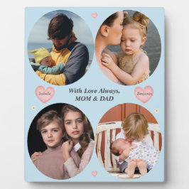 With Love Always – 4-Photo Gift from Mom & Dad Pla Fotoplaat
