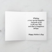 With Love, Daughter Happy Mother's Day... Kaart (Binnen)