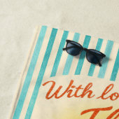 With Love Florida Parrot Beach Towel Strandlaken (In situ)
