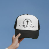 With Love From Destination Wedding Merch Trucker Pet