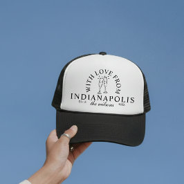 With Love From Destination Wedding Merch Trucker Pet