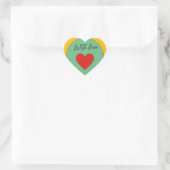 With Love Heart Sticker – Minimal Cute Love  (Tas)