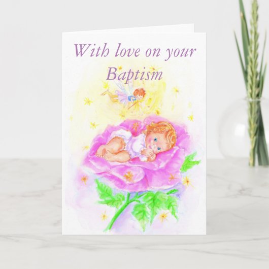 With love on your Baptism Kaart (Voorkant)
