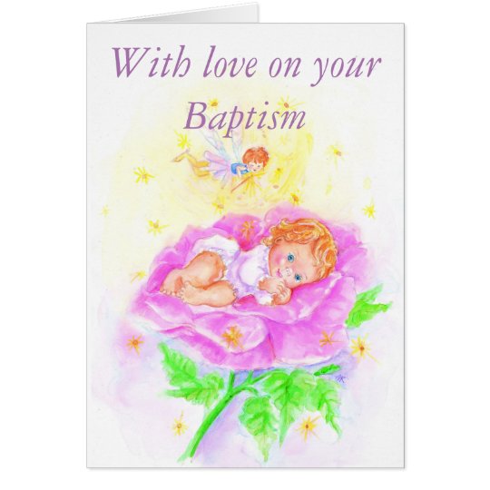 With love on your Baptism Kaart