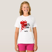 With Love Personalized Kids Basic T-Shirt (Voorkant volledig)