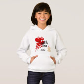 With Love Personalized Kids Pullover Hoodie (Voorkant volledig)