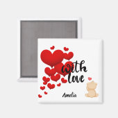 With Love Personalized Magnet (Voorkant / Achterkant)