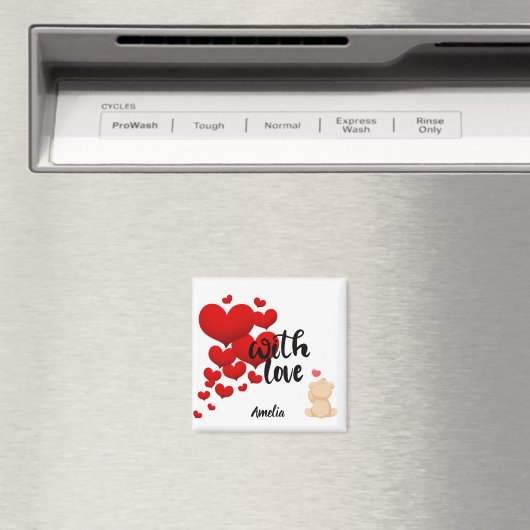 With Love Personalized Magnet (Insitu (Vaatwasser))