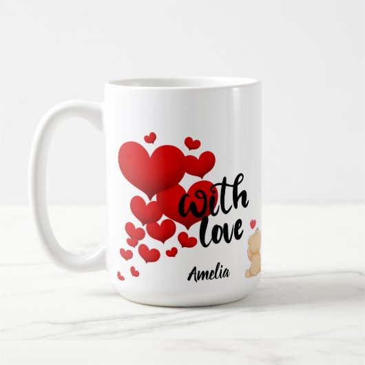With Love Personalized Mug Koffiemok (Links)