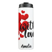 With Love Personalized Thermal Tumbler Thermosbeker (Voorkant)