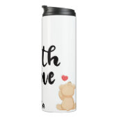 With Love Personalized Thermal Tumbler Thermosbeker (Geroteerd rechts)