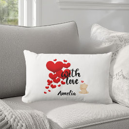 With Love Personalized Throw Pillow Kussen