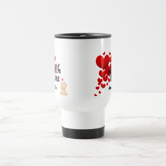 With Love Personalized Travel Mug Reisbeker (Center)