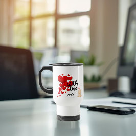 With Love Personalized Travel Mug Reisbeker