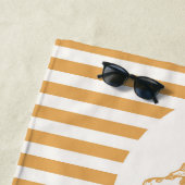 With Love Sanibel Island Junonia Beach Towel Strandlaken (In situ)