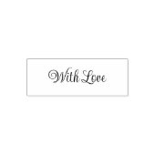 With Love Script Text Template Zelfinktende Stempel (Design)