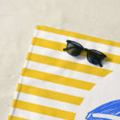 With Love Seaside Beach Towel Strandlaken (In situ)