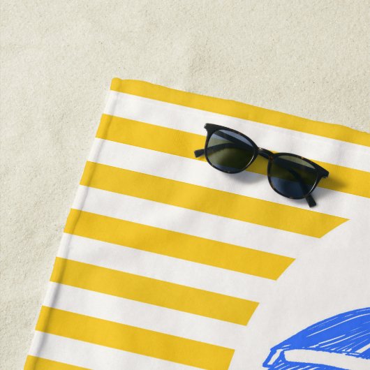 With Love Seaside Beach Towel Strandlaken (In situ)