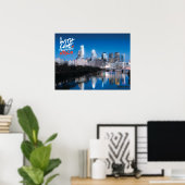'With Love' Skyline Poster, 18 x 24' Poster (Thuiskantoor)