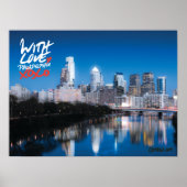 'With Love' Skyline Poster, 18 x 24' Poster (Voorkant)