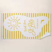 With Love St Pete Beach Towel Strandlaken (Voorkant)