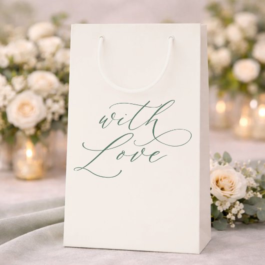 With Love Wedding Favor Bag Klein Cadeauzakje