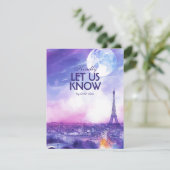 With menu Amour Éternel RSVP Card  (Staand voorkant)