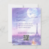 With menu Amour Éternel RSVP Card  (Achterkant)