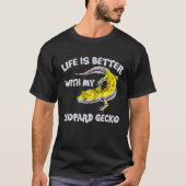 With My Leopard Gecko Reptile T-shirt (Voorkant)