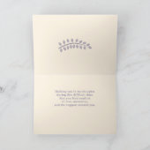 With Our Deepest Sympathy Sincere Typography Kaart (Binnen)