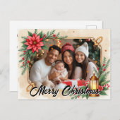 With own photo Lantern & Laughter Feestdagenkaart (Voorkant / Achterkant)