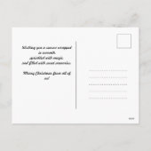 With own photo Snowy Sentiments Feestdagenkaart (Achterkant)