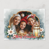 With own photo Winter Wishes Feestdagenkaart (Voorkant)