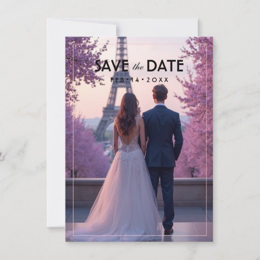With photo Amour Éternel Save the Date (Voorkant)